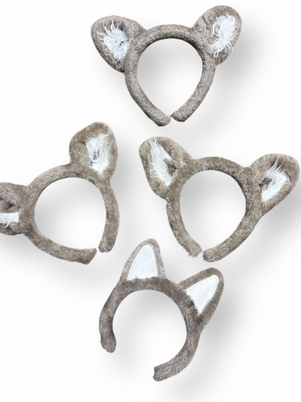 4 Great Wolf Lodge Plush‎ Wolf Ears Headbands for Adults & Kids